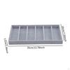 Eyeglass Display Tray, Frame Storage Box with Compartments, Velvet MDF, Secure for Valets,