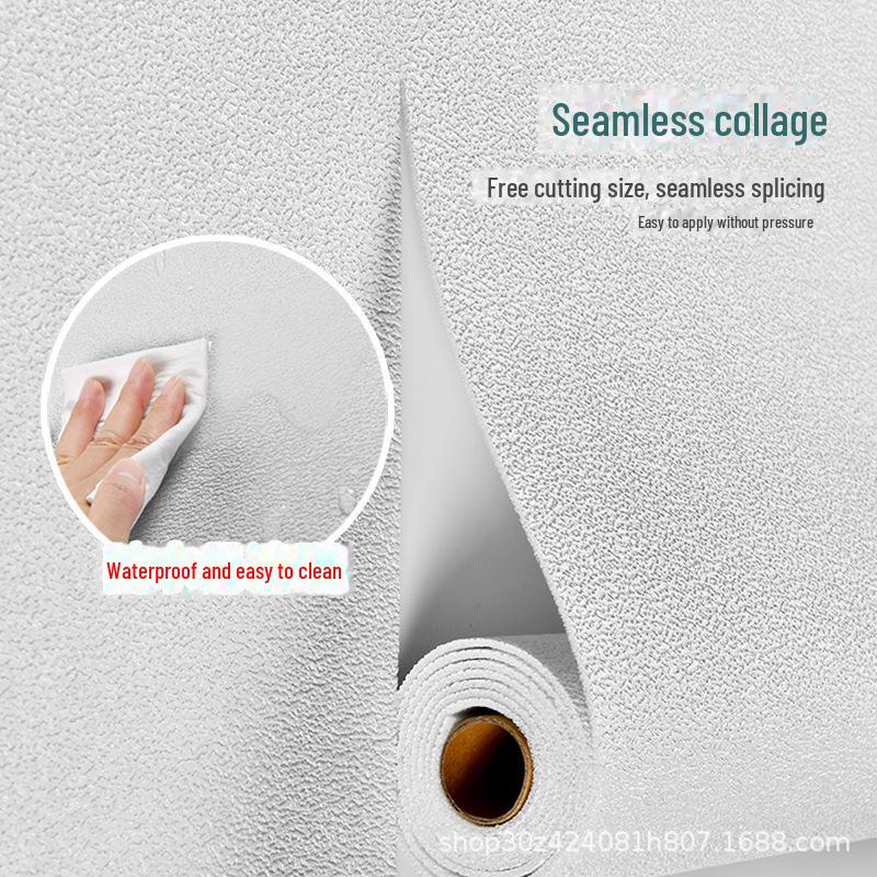 3D Self-Adhesive Waterproof Wall Stickers for Bedroom & Living Room - Moisture-Proof Decoration for Covering Imperfections
