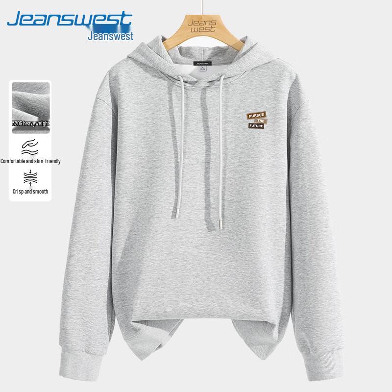 Jeanswest Men's Letter Print Hooded Sweatshirt
