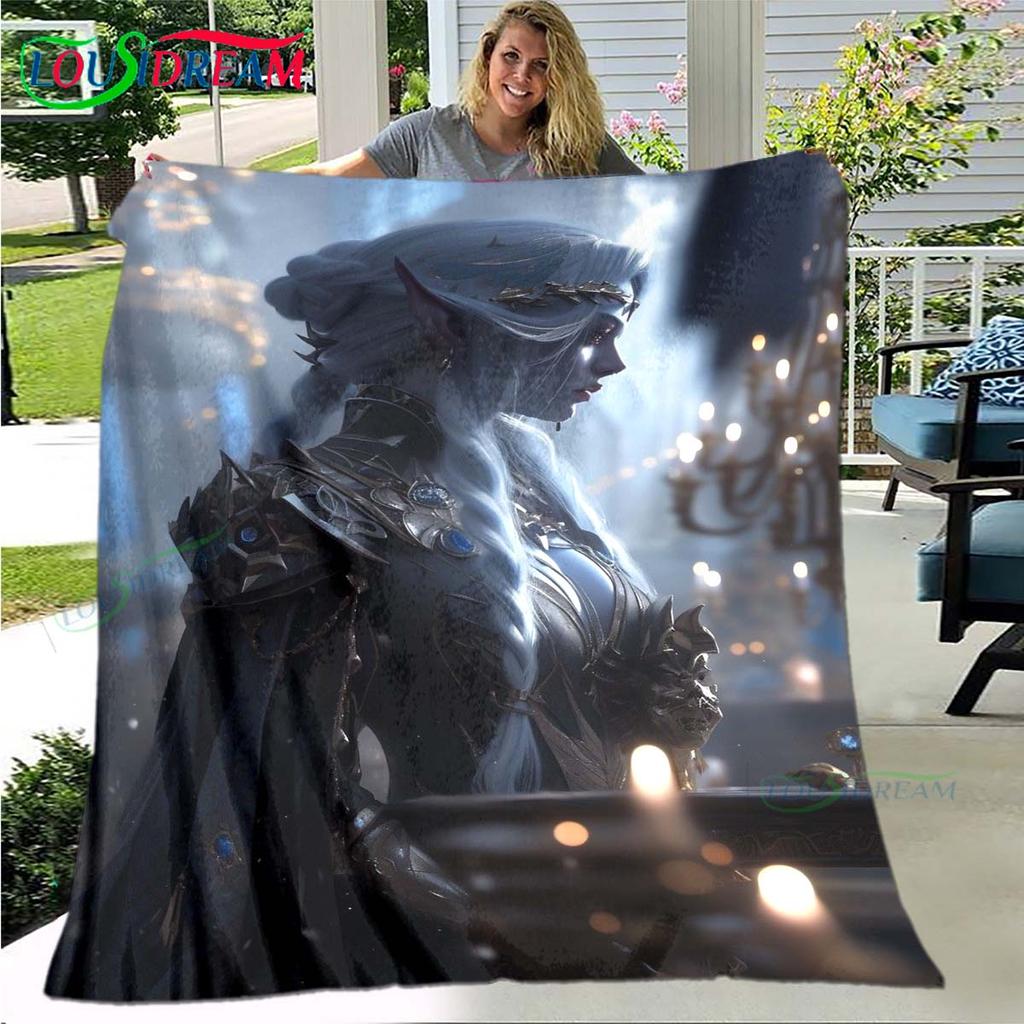 Game Sexy Cartoon Night Elf Soft Blanket Sports Living Room Bedroom Sofa Bed Blanket Gift Travel Office Lunch Break Blanket