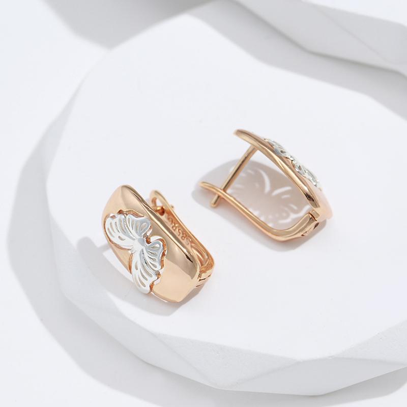 New Trend Vintage Butterfly Drop Earrings For Women  Gold With  Color Earring Ethnic Bride Wedding Jewelry