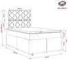 Box Spring Bed with Mattress Dark Brown 120 x 200 cm Fabric