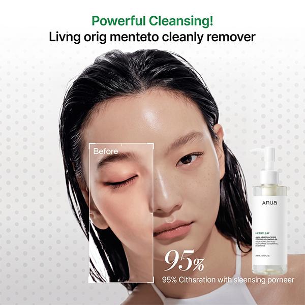 ANUA Heartleaf Pore Control Cleansing Oil 200mL (3 Options)