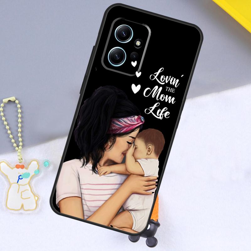 Super Dad Mom Baby Girl Twin Case For Xiaomi Redmi Note 12 9 10 11 Pro 12S 9S 10S 11S Cover For Redmi 12 13C 12C 9C 10C