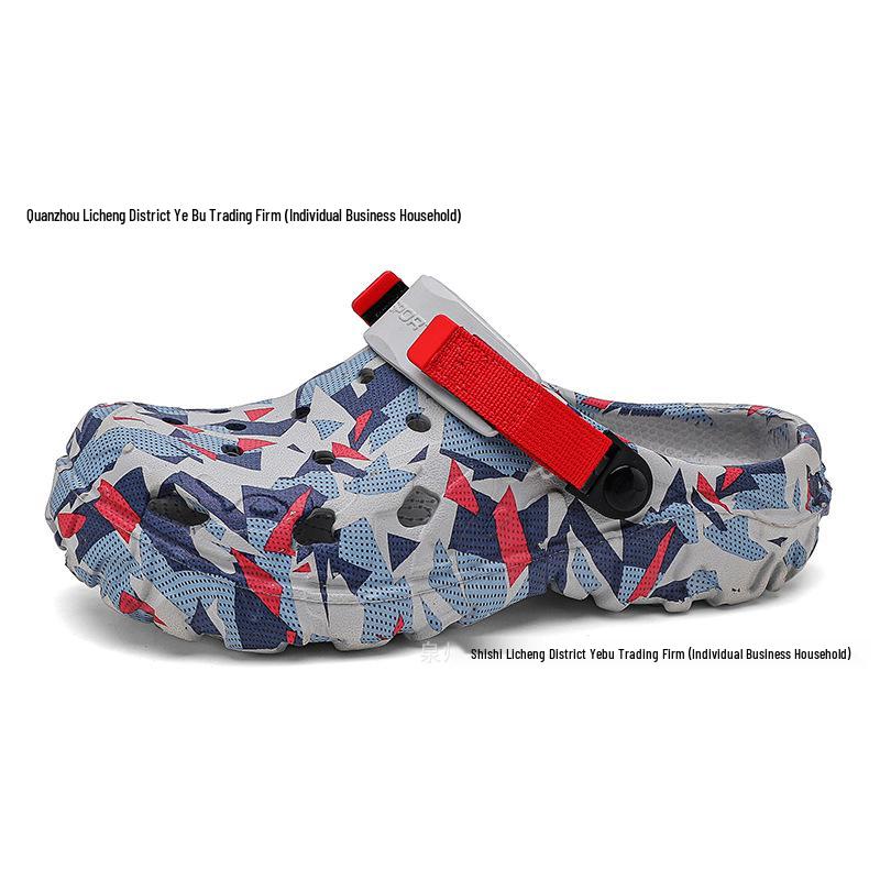 Men's Lightweight Breathable Closed-Toe Beach Clogs - Plus Size Outdoor Sandals & Slippers