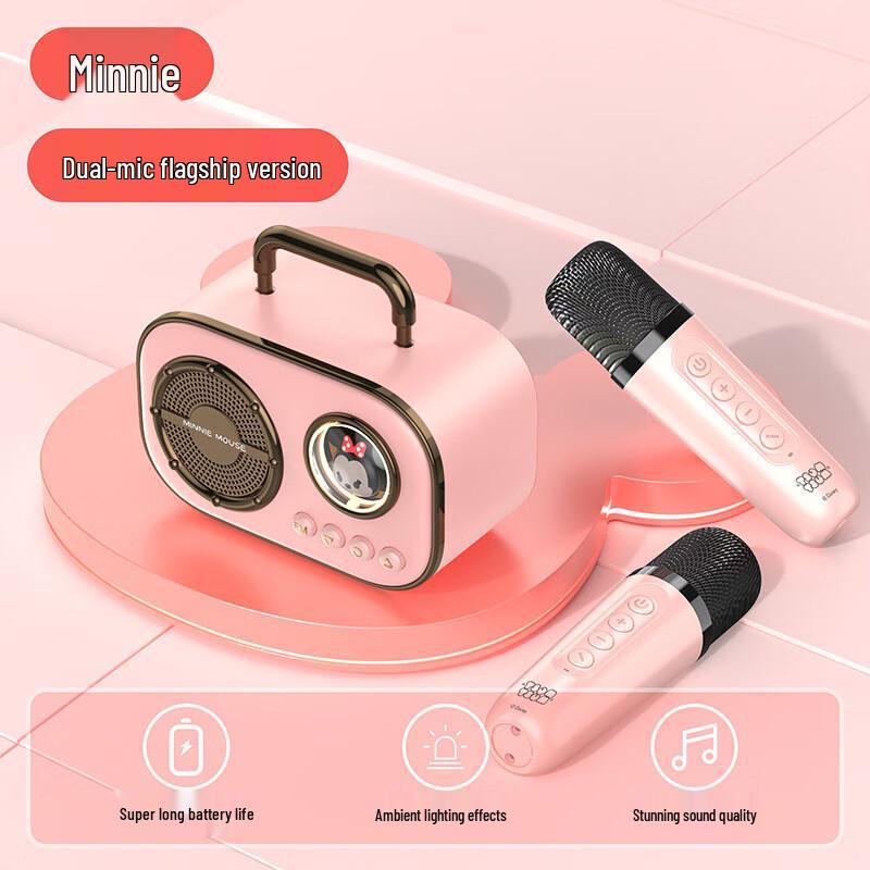 Veizhi Disney Portable Bluetooth Speaker with Dual Microphones