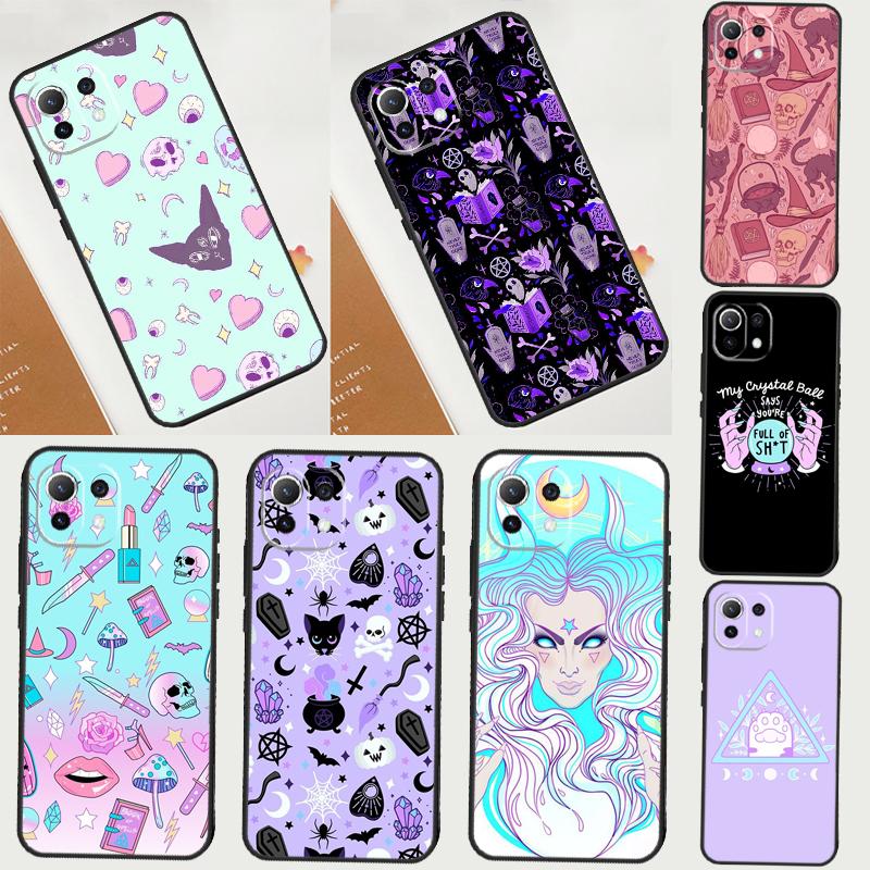 Girly Pastel Witch Goth Case For Xiaomi 13 14 15 Ultra 11T 12T 13T 14T Pro POCO X7 Pro X3 X5 F5 F6 M6 X6 Pro Cover