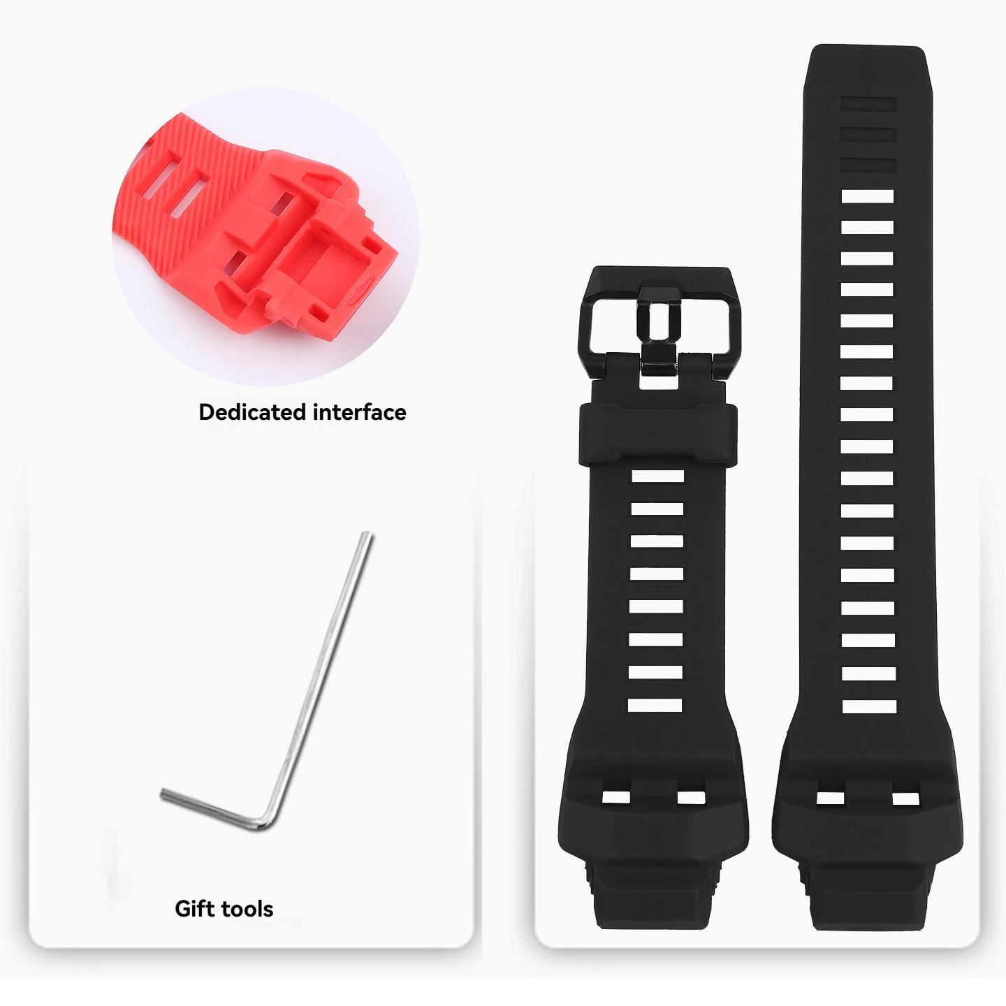 Für Casio GBD-H1000 Wasserdichtes Silikonarmband 3475 Cat Man Serie Schwarz G-SHOCK Harz Ersatzarmband Herren Accessoires For GBD-H1000 schwarz