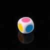 Funny Party 16 mm Acrylic 5Pcs/Lot Board Game Six Sided Dices White Color Cube Dice