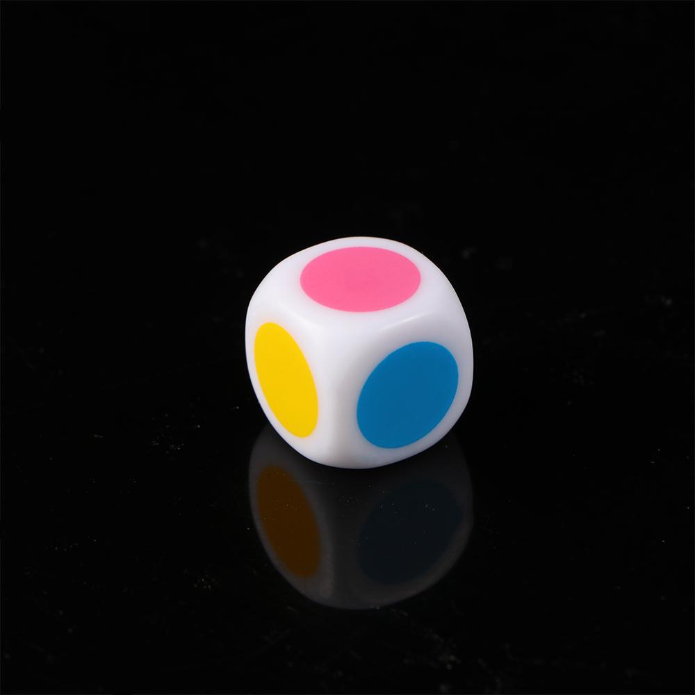 Funny Party 16 mm Acrylic 5Pcs/Lot Board Game Six Sided Dices White Color Cube Dice
