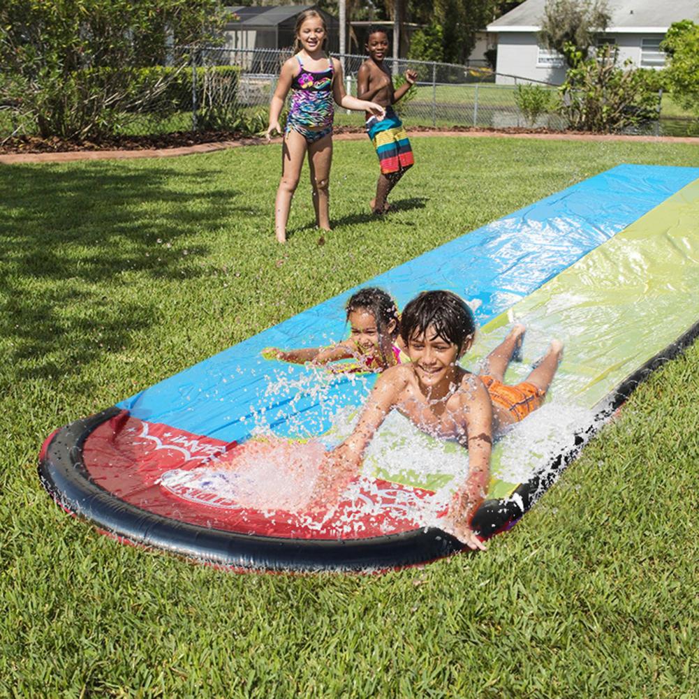 Giant Surf Water Slide Fun Lawn Water Slides Pools For Kids Summer PVC Games Center Backyards Outdoor Children Adult