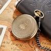 1Pc Antique Steampunk Vintage Roman Numerals Quartz Pocket Watch Multicolor Case Necklace Pendant Clock Chain Men's Women