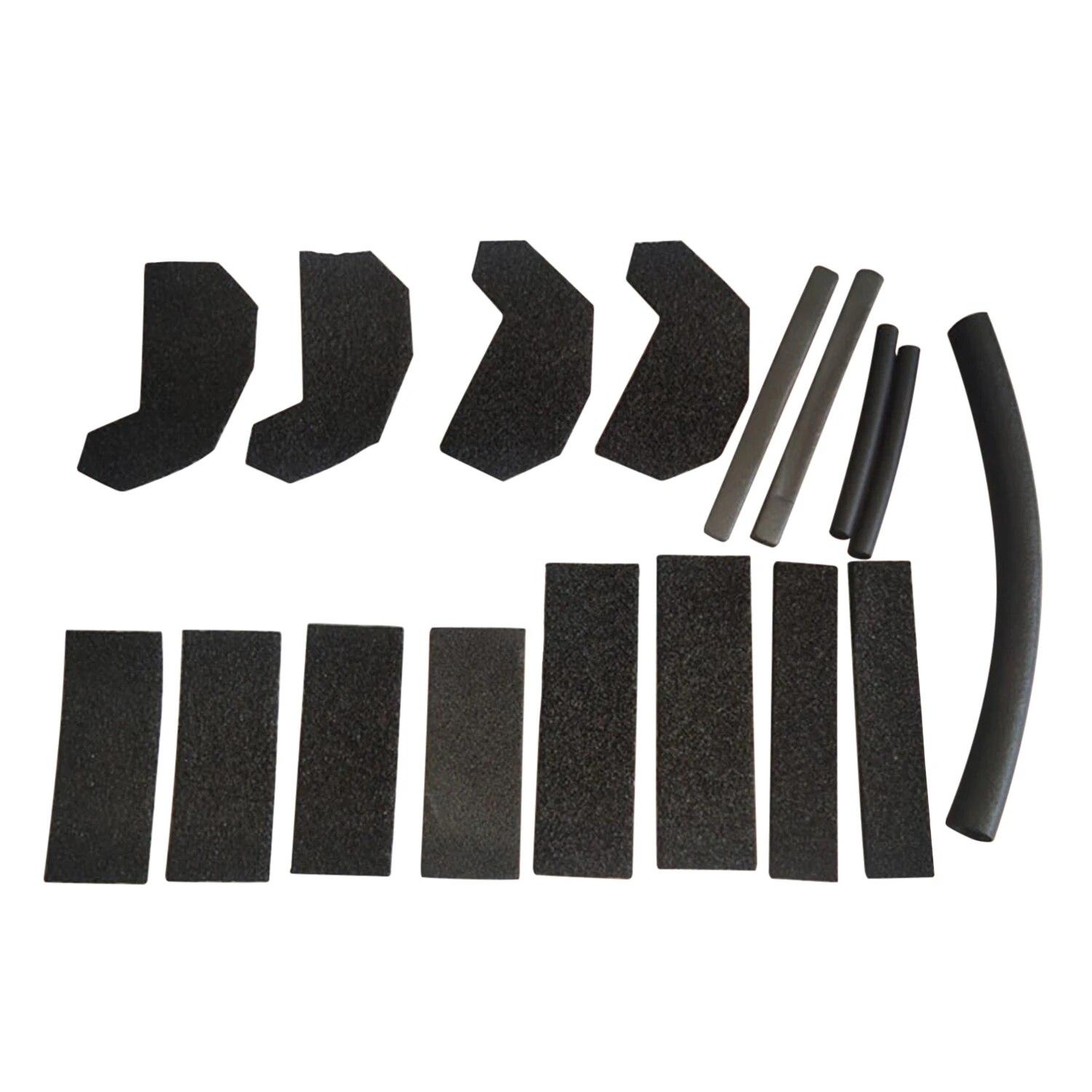 

17 шт. комплект уплотнений жесткого верха для Jeep Wrangler JK 2007-2017 автомобиля блокатор пены с жестким верхом автомобиля ремонтный комплект уплотнений внутренние молдинги аксессуары 17PCS