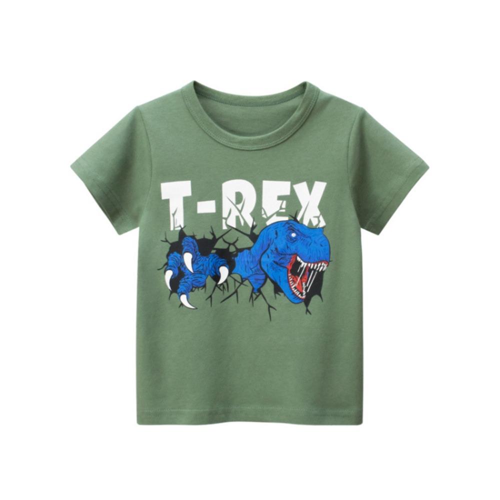 Summer Children Boys Clothing Printed Cartoon Boys T-Shirts 2-8 Years Kids Baby Boy Tops Short Sleeve Toddler Tees 110