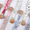 Baby Infant Cotton Pacifier Clip for Newborn Teething Soother Chew Dummy Chains