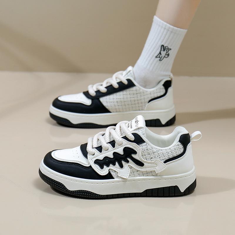 White Shoes for Women  New Spring Students Korean Style Versatile Casual Ins Trendy Platform Fashion Sneakers Zy2028