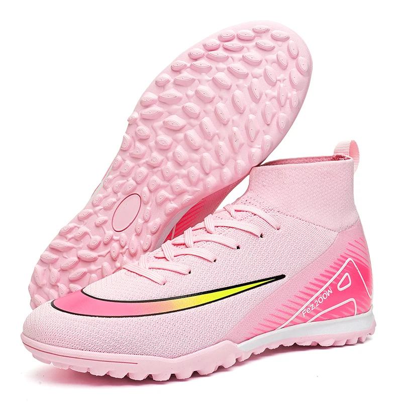 

New Men Football Boots Match Outdoor Long Spikes Soccer Shoes Cleats Comfortable Training Sport Adult Breathable Boys Non Slip 38
