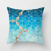 Simple Abstract Geometric Art Peach Leather Velvet Pillow, Fashionable and Comfortable Home Sofa Waist Cushion Pillow Cover