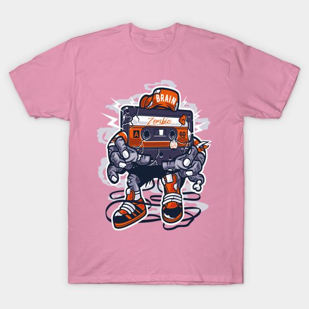 T Shirt Women Zombie Cassette Harajuku Print Kawaii Tshirt Summer Short Sleeve Female T-Shirt Top Tee