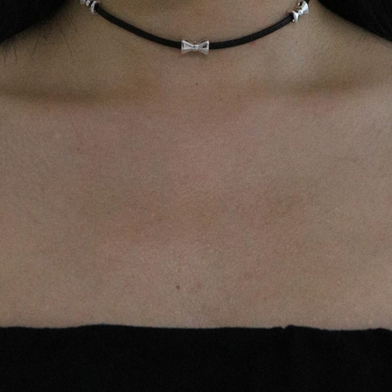 

PICOMENT [Capsule 02] 3 Ribbon Leather Strap Chocker FREE