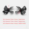 1pc Rc Boat Propeller High Thrust 4 Blades Propeller Positive & Reverse Paddel Fits For Rc Bait Boat Trawl Boat DIY Ship Parts
