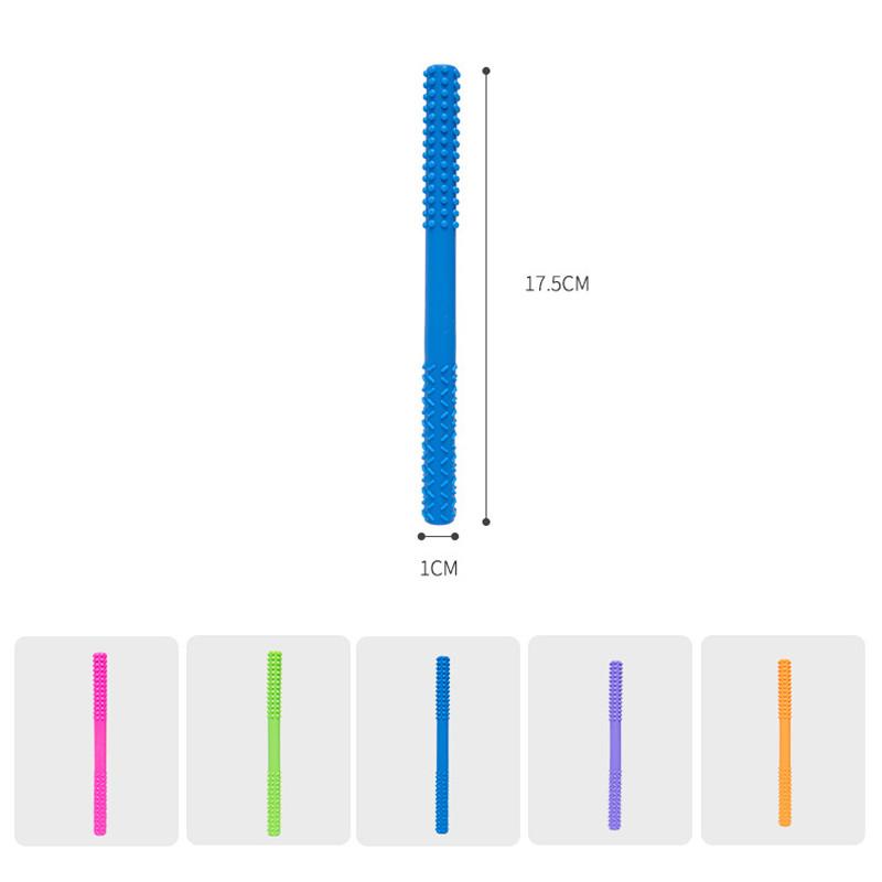 Zabawka na ząbkowanie dla dzieci Dziecięca anty-jedząca ręka trzonowa Stick Gryzak dla niemowląt Silikonowa wydrążona rurka do ząbkowania