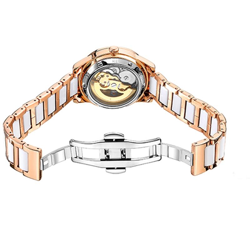 Montres pour femmes au design élégant Montres mécaniques automatiques pour femmes de luxe de marque supérieure en céramique