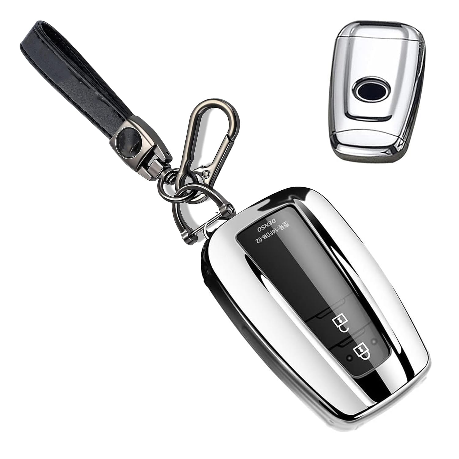 

Чехол для смарт-ключа из ТПУ, подходит для Toyota Prius 50 New Corolla RAV4 50 Camry 70 Land Cruiser Prado Late Key Ключ Ключ Держатель для ключей [Drawyume] Toyota,