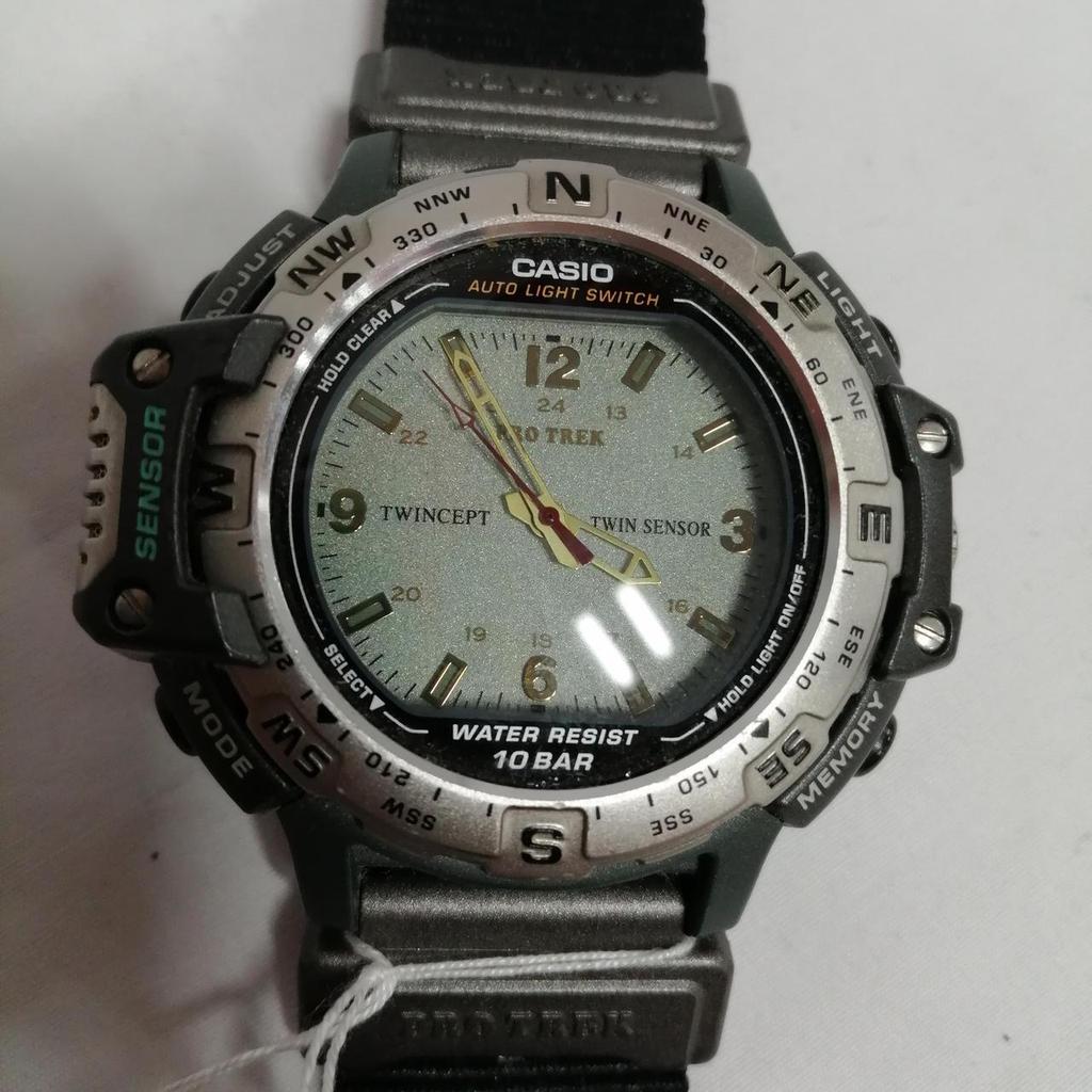 Used CASIO BLK/GRY PRO TREK NGO Collaboration Watch