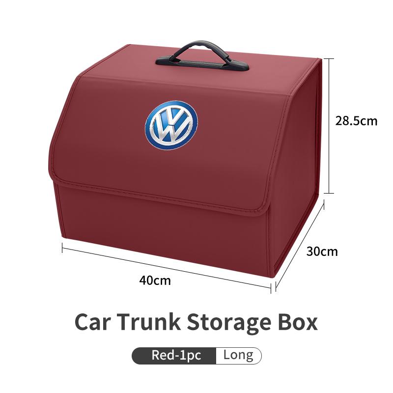 Car Trunk Storage Box Carbon Tool Organiser Multi-Use Storage Bag For VW Golf Jetta Passat mk4 mk5 mk6 CC Golf 5 7 Tiguan Lm2