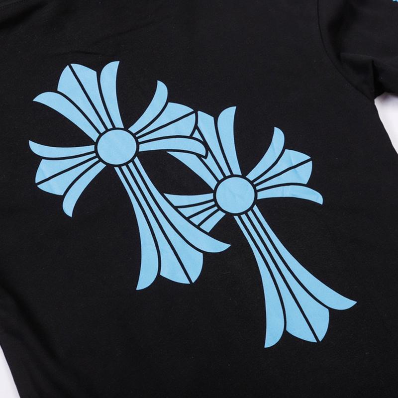 820 CHROME HEARTS 2025 Podzim a Zima Nová Nadměrná Velikost Klasický Styl Logo Mikina s Kapucí, Vhodná pro Páry