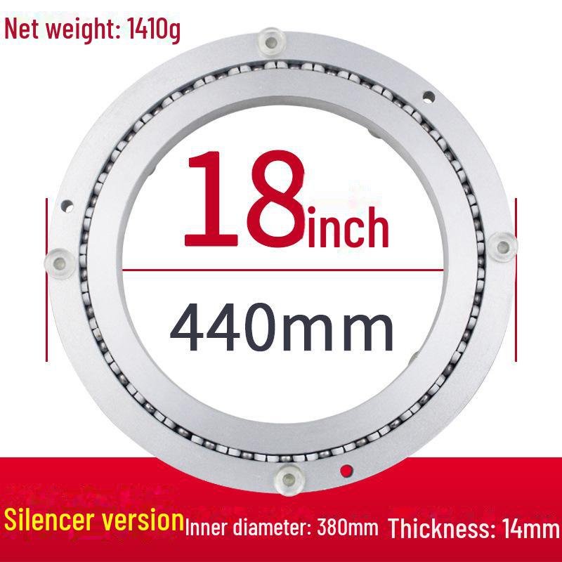 Aluminum Alloy Rotating Glass Turntable Dining Table Stand