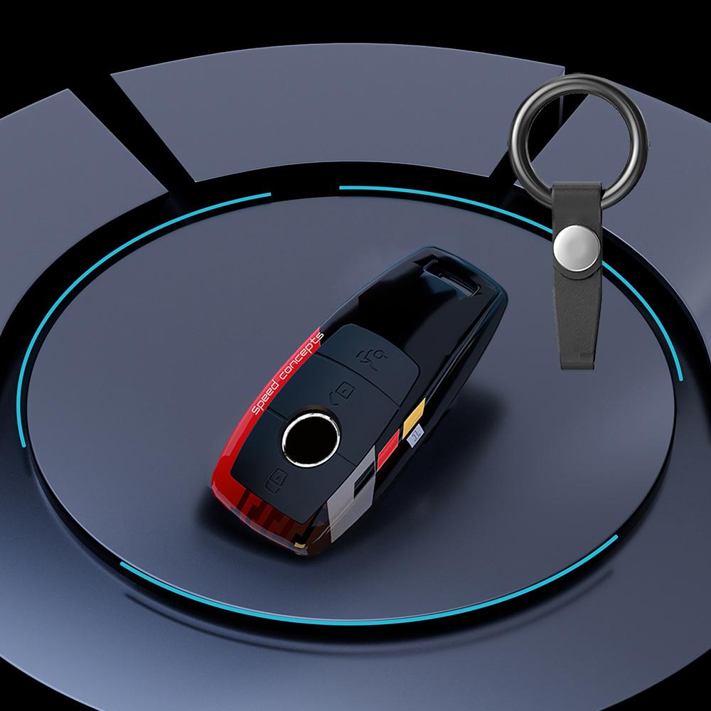 ABS Carbon Car Key Case Cover for Mercedes Benz E C S GLC Class E200 E400 E63 W213 S550 S560 C260 A200 Key Shell Protector