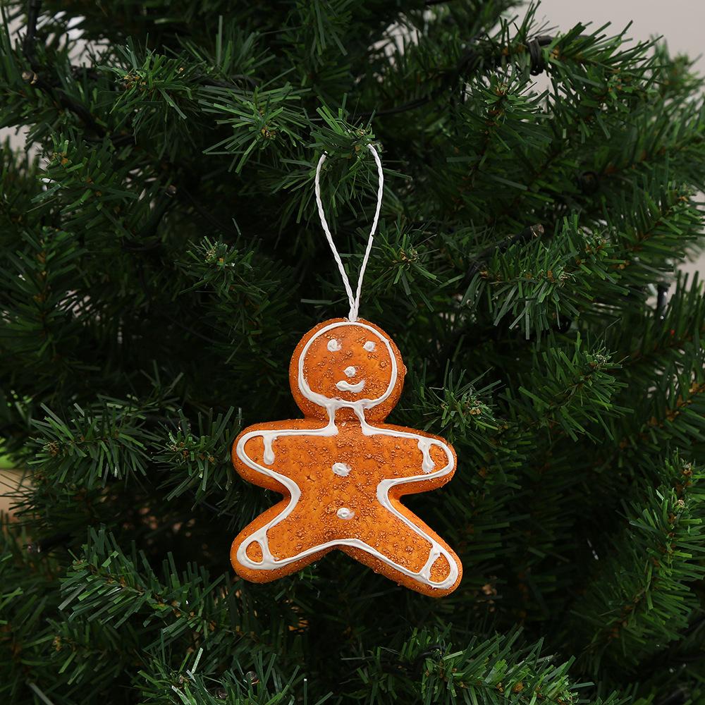 Foam Candy Cane Gingerbread Man Christmas Tree Pendant Ball Snowflake Xmas Tree Hanging Ornament for Navidad Natal Home Decor