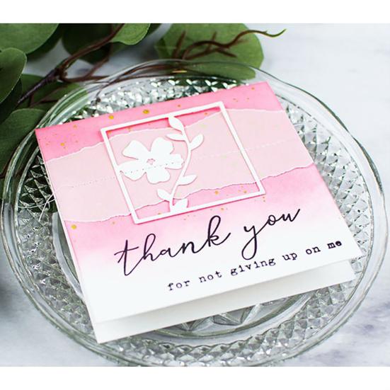 Čtverce Květinové Kovové Řezací Šablony pro DIY Scrapbooking Fotoalbum Papírová Karta
