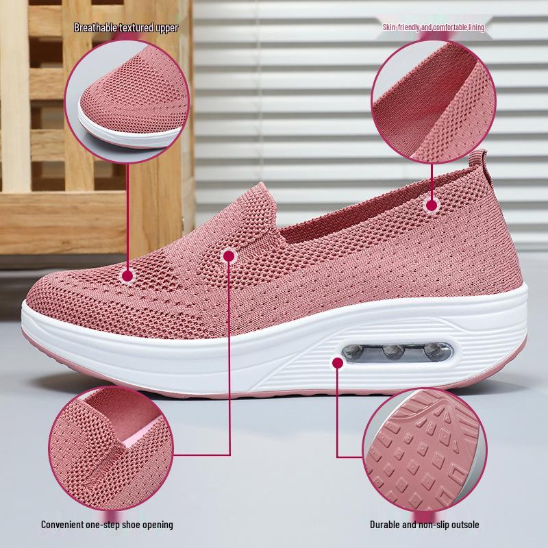 Changfeng Women's Summer Rocking Shoes - Thick Sole, Plus Size, Casual & Comfort Shoes