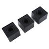 LAMELLIS Microphone Flag Station Square Interview Box Stand Holder Injection Black 10 Pieces
