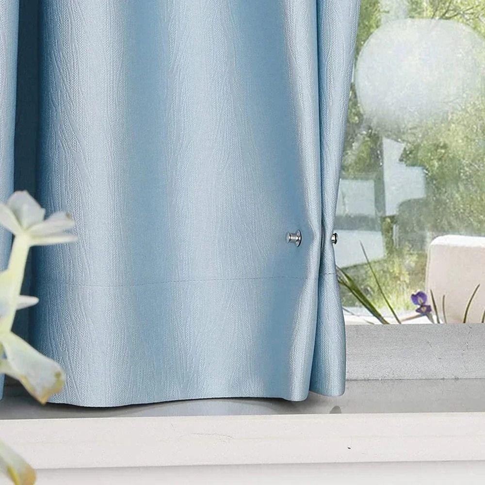 10Pairs Detachable Magnetic Button Clips Nail-free Magnetic Buckle Tie-backs Window Screen