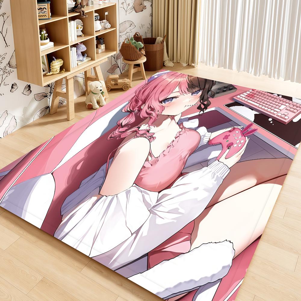 H-Hinano Door Mat Girl Bedside Entrance Bath Beauty Floor Decoration Corridor Door Tachibana Mat Carpet Living Room Balcony