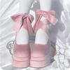 Pantofi Mary Jane Retro cu Toc Gros Pantofi cu Toc Înalt Primăvară Toamnă Roz Pantofi de Nuntă Pantofi pentru Înălțare