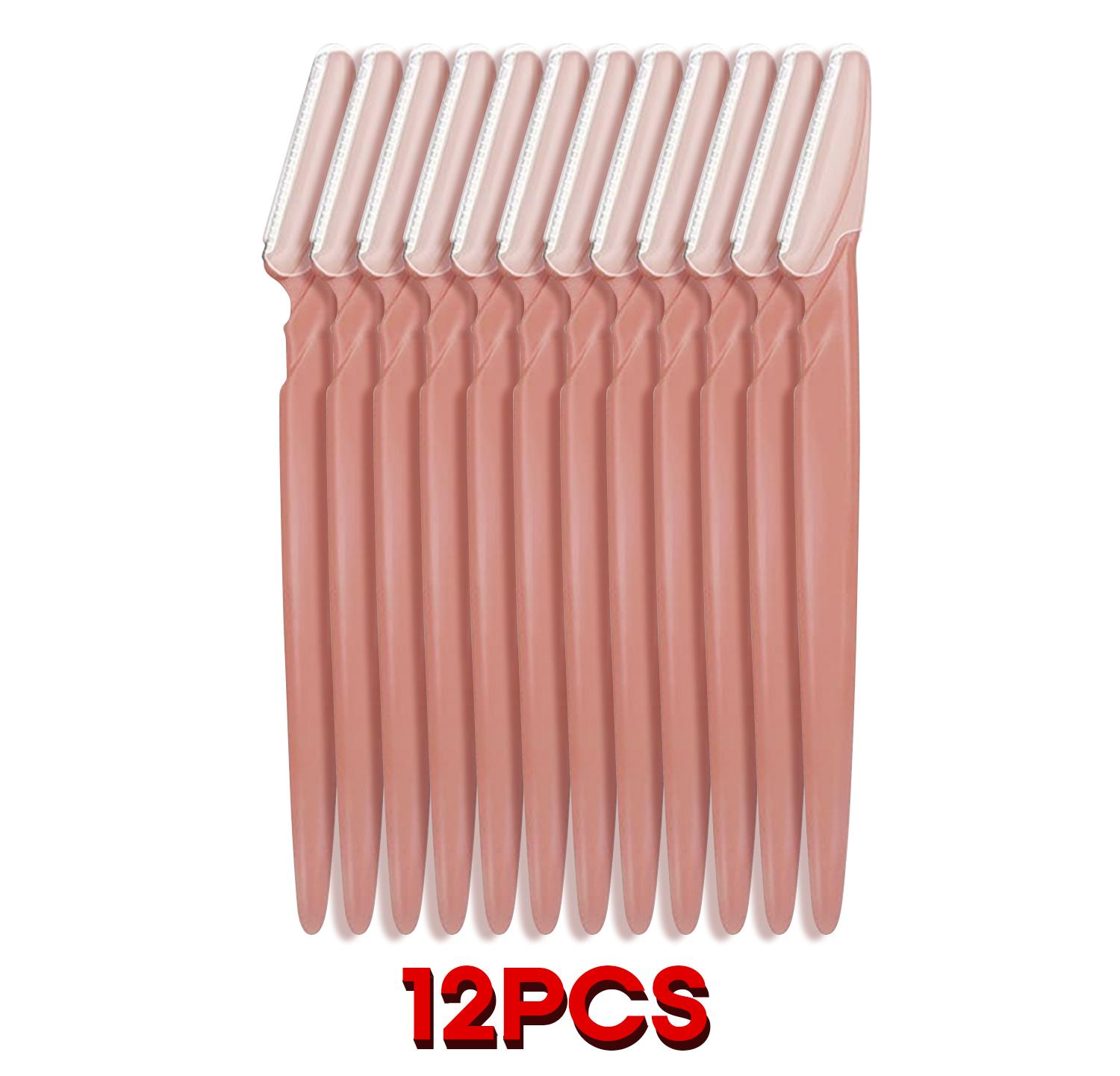 

12/30/40/66PCS Eyebrow Trimmer Brown Eyebrow Razor Safe Face Body Hair Removal Shaver Blades Woman Eyebrow Shaping Knife Razors
