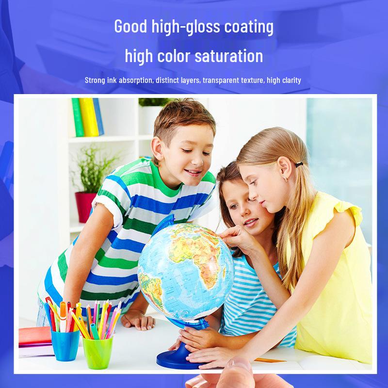 Vysoce lesklý fotografický papír A4, Různé velikosti (5", 6", 7"), Lesklá bílá pro domácí použití