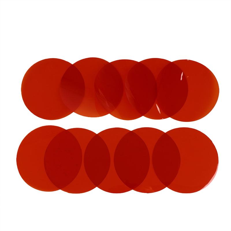 5/10Pcs 10Cm Lamp Color Correction Film Self Adhesive Transparent Filter Sheets Light Gel For Headlights Bedrooms Living Rooms