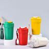With Lid Thermal Cup Stainless Steel Vacuum Insulated Cup Sports Cup  For Keeping Iced Coffee Tea