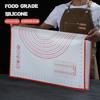 Oversize 80/70/60cm Silicone Baking Mat Pastry Rolling Kneading Pad Kitchen Crepes Pizza Dough Non-stick Pan Pastry Mat