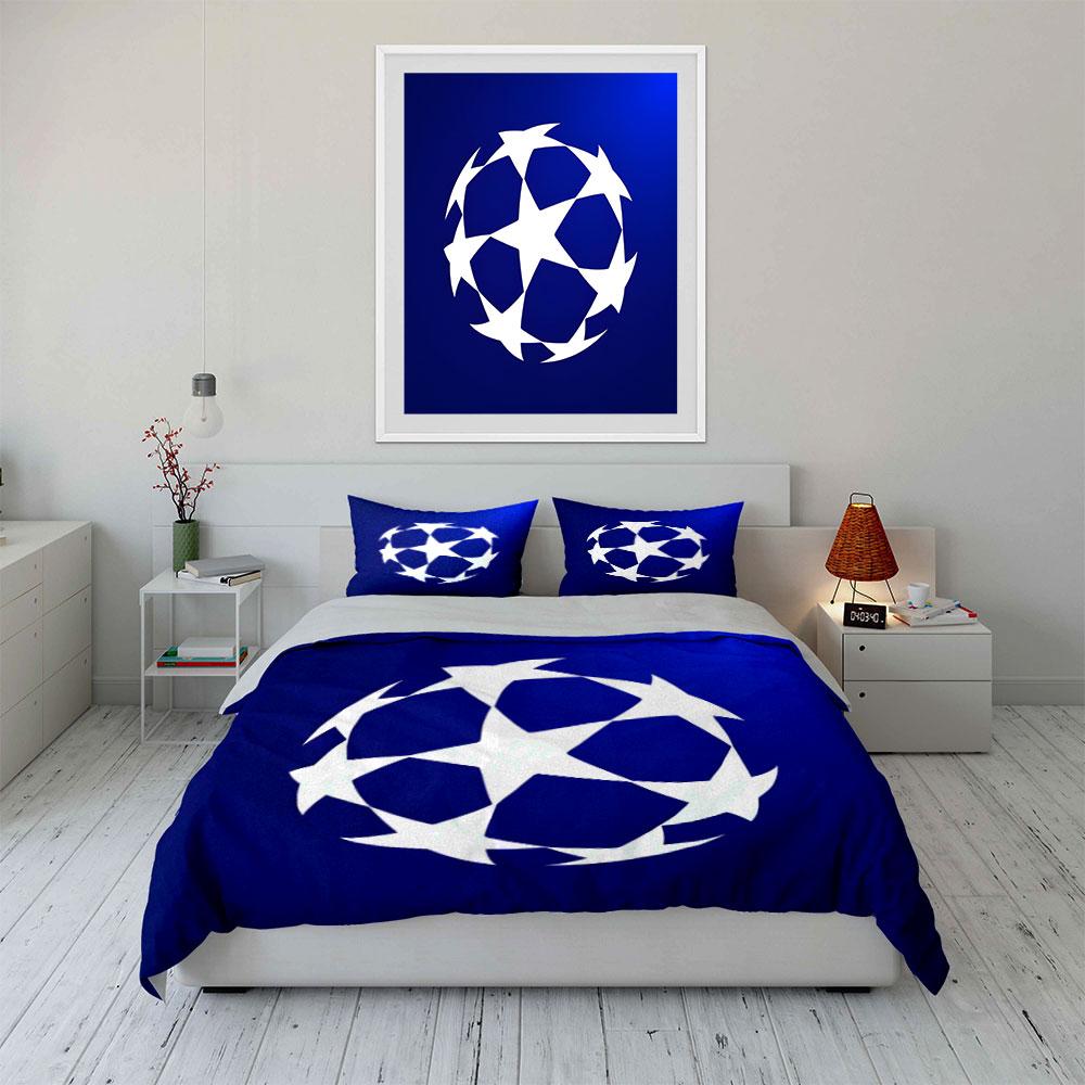 White star-shaped pattern. Bedding sets Duvet cover sets Duvet covers Pillowcases(1* Duvet Cover 2* Pillowcases without duvet insert)