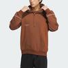 adidas Lounge Sweatshirts Men's Brown Hooded Moderate Regular IQ1365