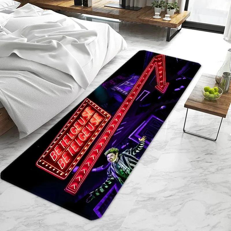 Tim Burton B-Beetlejuices Door Mat Entrance Doormat Non-slip Washable Kitchen Carpet Living Room Hallway Rugs Door Mats Bathroom