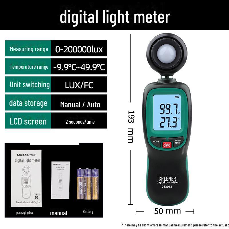 

Lulin Высокоточный экспонометр и тестер яркости integrated, 200,000 range, professional grade