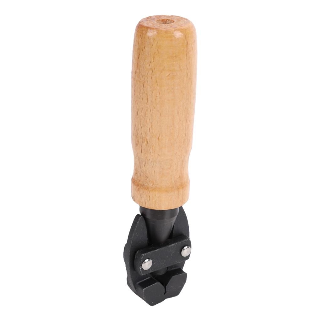 Adjustable Hand Vise Wooden Handle Non Slip Metal Forming Drawing Tool for Jewelry Grinding Engraving